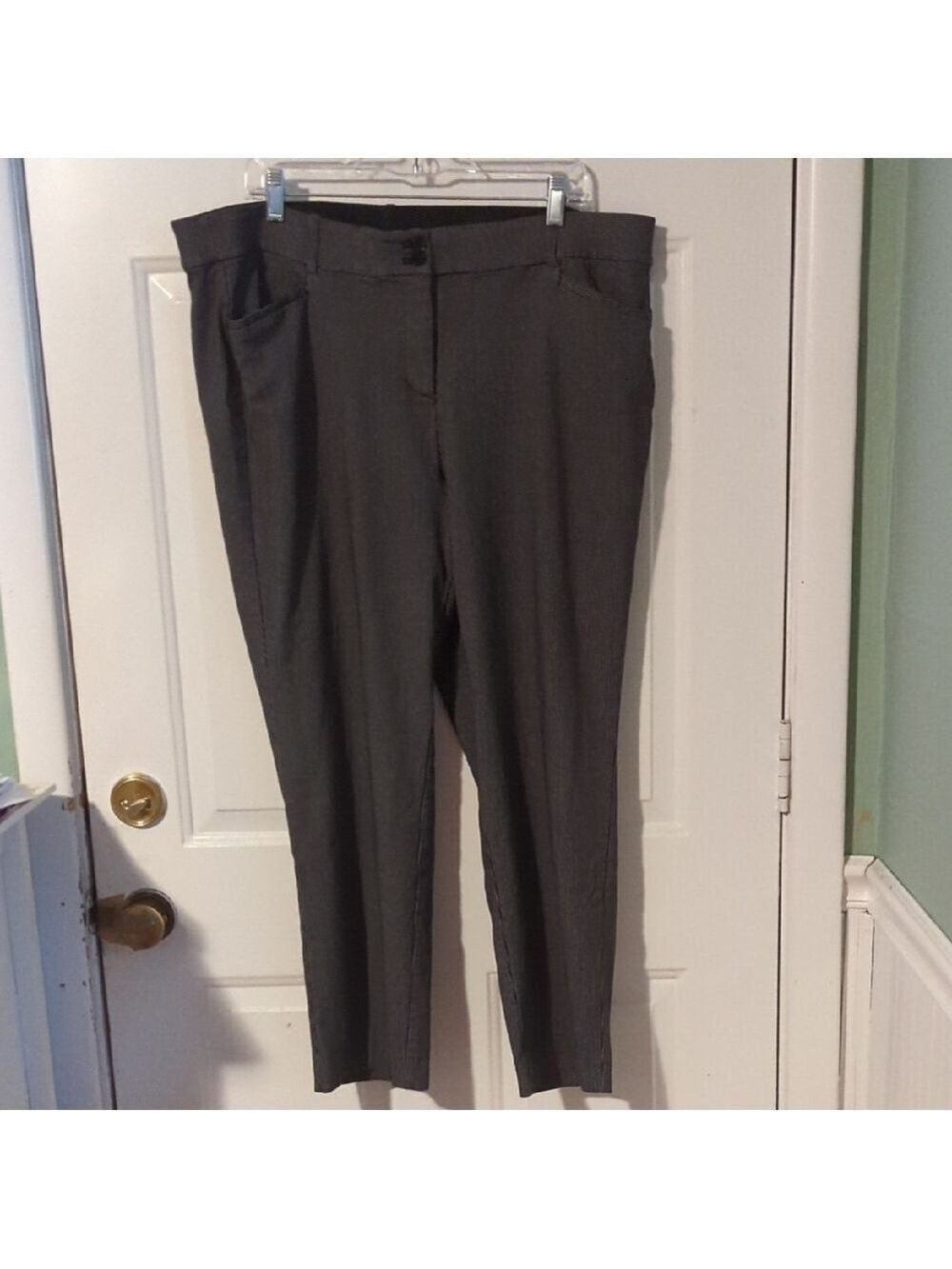 Lane Bryant Size 20 Dots Stretch Waist Career Pants Work Office Wear Plus Size